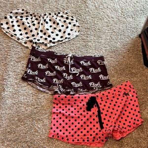 Victoria secret pink shorts bundle